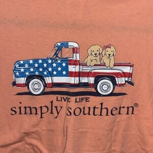Simply, southern pink patriotic, extra large T-shirt